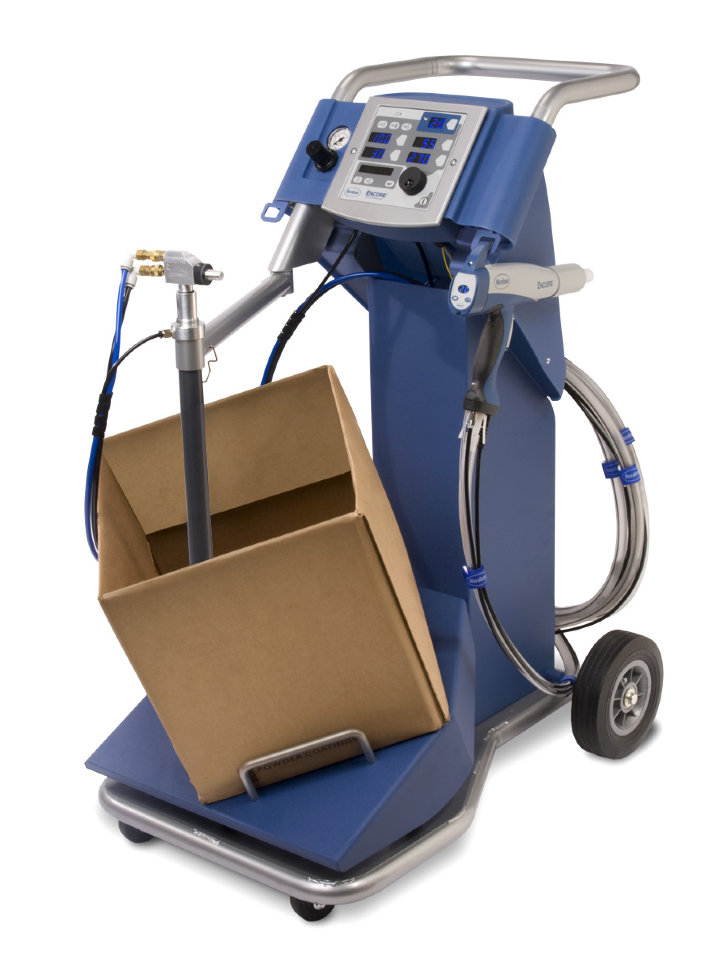 Установка нанесения Encore XT с вибростолом (забор из коробки)